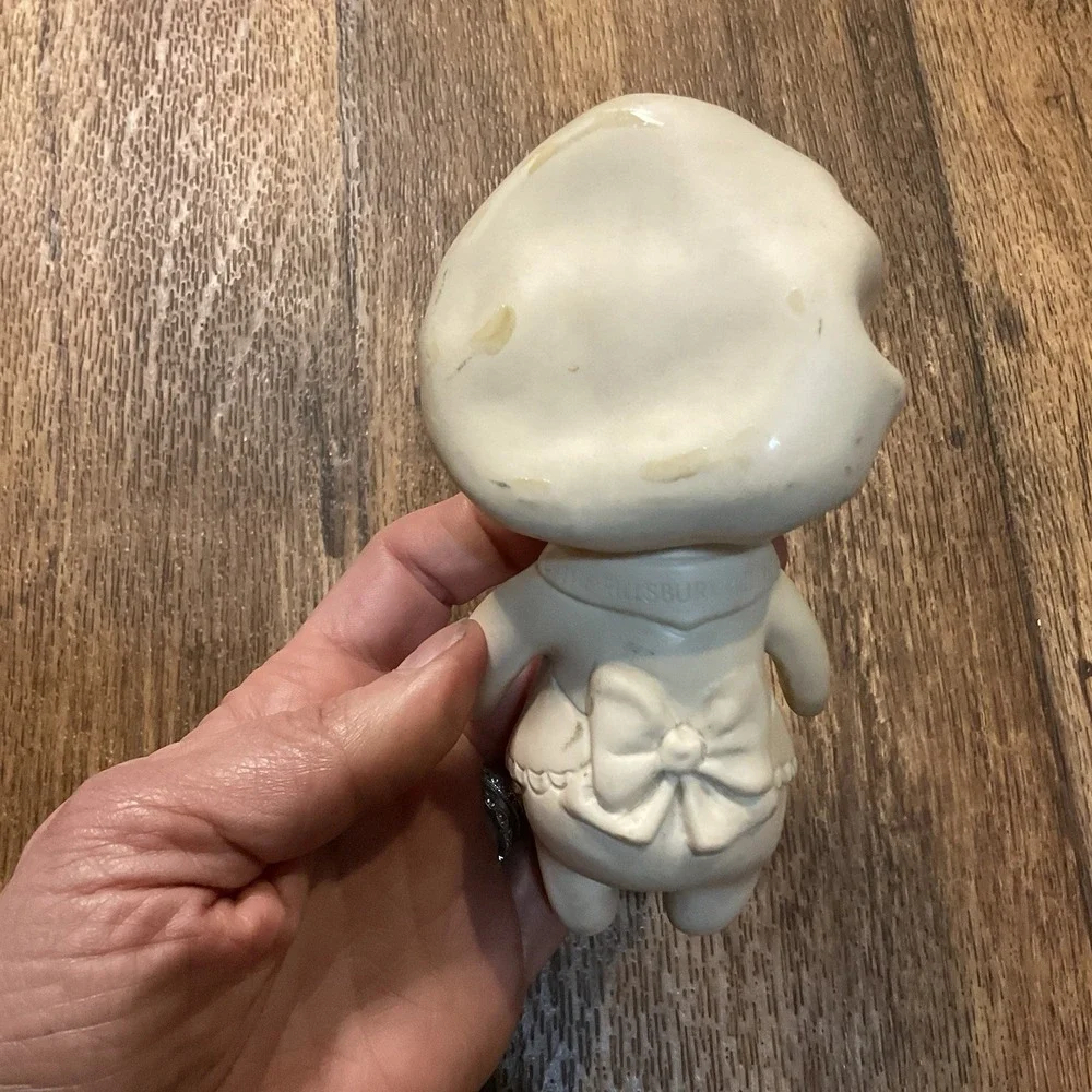 Vintage 1972 Poppin Fresh Pillsbury Dough Girl Rubber Doll Poppy‎ Collector Toy
